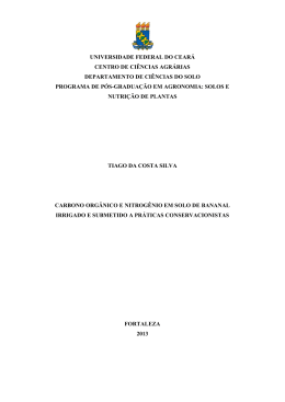Disserta&ccedil;&atilde;o N&ordm; 252 - Solos e Nutri&ccedil;&atilde;o de Plantas / UFC