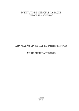 adaptação marginal em próteses fixas