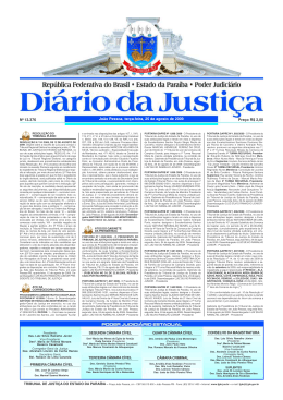DIÁRIO DA JUSTIÇA 2009 Nº 13.376 Preço R$ 2,00