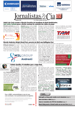 Andr&eacute; Luiz Costa assume a Dire&ccedil;&atilde;o Executiva de Jornalismo da Rede