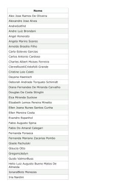 Resultado da 1ª etapa