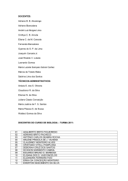 Adriano BB Alvarenga Adriano Biancalana Andr&eacute; Luiz Borges Lima
