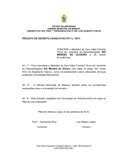 34/13 - C&acirc;mara Municipal de Manaus