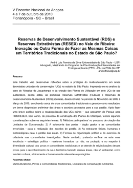 Artigo V ENANPPAS, Autor: Andr&eacute; Luiz Ferreira da Silva