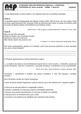 1) Leia atentamente os textos abaixo e em seguida solucione