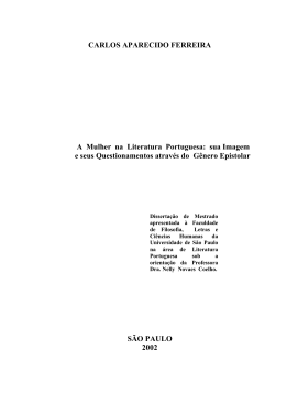 A mulher na literatura portuguesa: sua imagem e seus