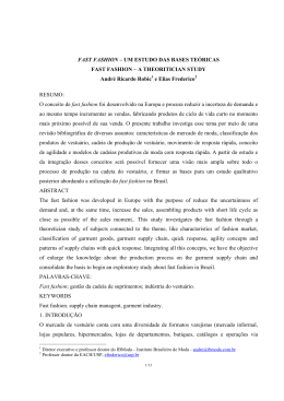 FAST FASHION – UM ESTUDO DAS BASES TEÓRICAS André