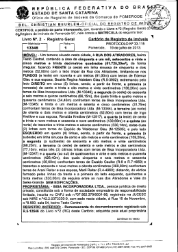escrituras - matricula 13348 registro cz brasil