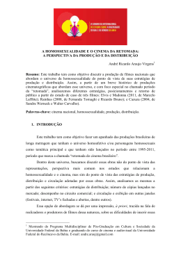 A HOMOSSEXUALIDADE E O CINEMA DA RETOMADA: A