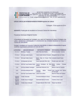 resultados do interc&acirc;mbio