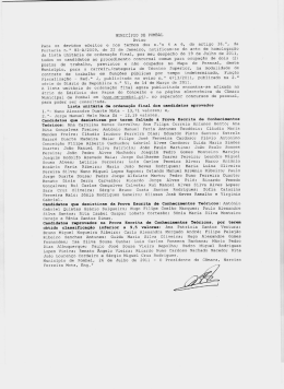 MUNICÍPIO DE POMBAL
