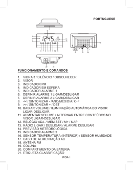 portuguese funcionamento e comandos 1. vibrar / silêncio