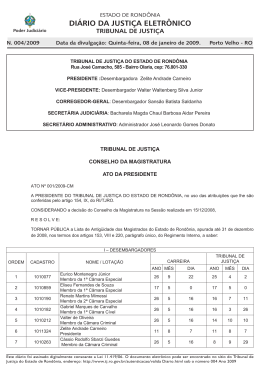 08 - Tribunal de Justiça de Rondônia