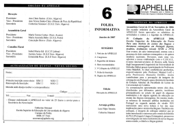 oRG&Atilde;os DA APHELLE Direc&ccedil;&atilde;o Presidente Ana Clara Santos (Univ