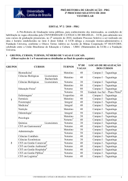 Edital PS 2&ordm; 2010 - Edi&ccedil;&atilde;o