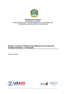 programa nacional de medicamentos essenciais