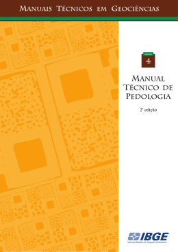 Manual T&eacute;cnico de Pedologia