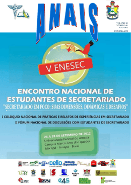 ANAIS V ENESEC-2012 - Universidade Federal do Amap&aacute;