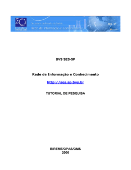 Portal Anvisa &ndash; Tutorial - BVS SES-SP