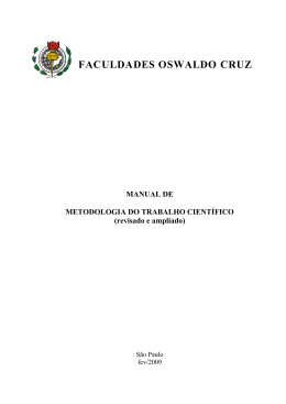 anexo i - Faculdades Oswaldo Cruz