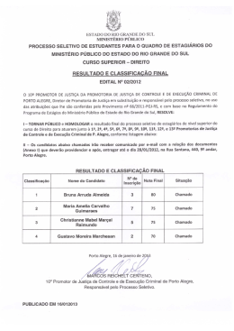 processo seletivo de estudantes para o quadro de estagi&aacute;rios do