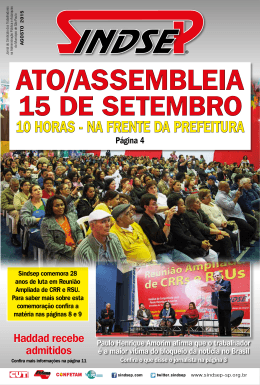 10 HORAS - NA FRENTE DA PREFEITURA