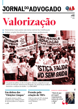 Em defesa das - Ordem dos Advogados do Brasil