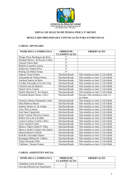 1 edital de sele&ccedil;&atilde;o de pessoa f&iacute;sica n&ordm; 002/2012 resultado