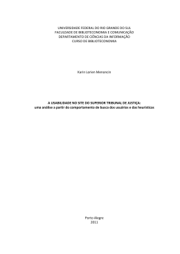 A usabilidade no site do Superior Tribunal de Justi&ccedil;a: uma an&aacute;lise a