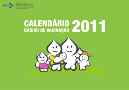 Calendário Básico de Vacinação - Secretaria Municipal de Saúde