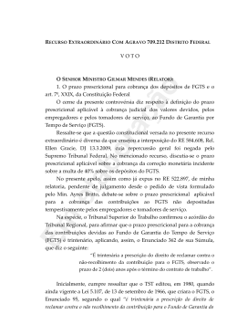 Voto - Supremo Tribunal Federal
