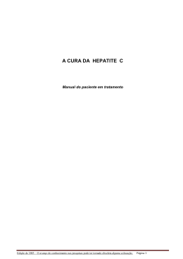 Baixe gratuitamente o livro "A Cura da Hepatite C"