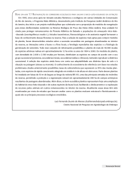 Em 1993, cinco anos ap&oacute;s ter iniciado estudos flor&iacute;sticos e