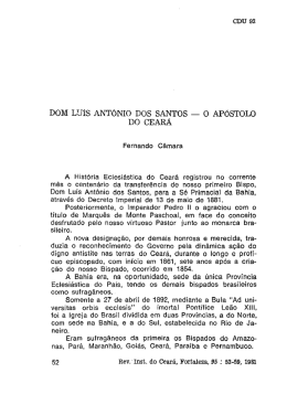 DOM LU&Iacute;S ANT&Ocirc;NIO DOS SANTOS _ O