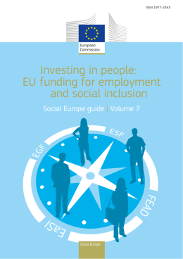 Investing in people: EU funding for employment and social inclusion