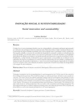 INOVA&Ccedil;&Atilde;O SOCIAL E SUSTENTABILIDADE1 Social