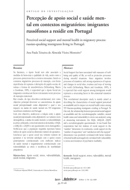 Revista Refer&ecirc;ncia RII0826 - Escola Superior de Enfermagem