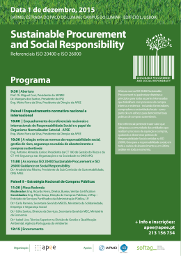 Sustainable Procurement and Social Responsibility