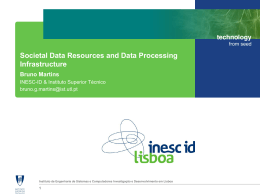 Societal Data Resources and Data Processing Infrastructure