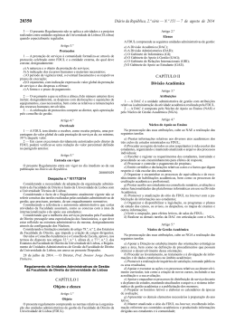 Di&aacute;rio da Rep&uacute;blica, 2.&ordf; s&eacute;rie &mdash; N.&ordm; 151 &mdash; 7 de agosto de 2014