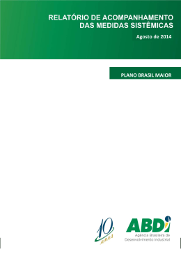 Agosto de 2014 PLANO BRASIL MAIOR