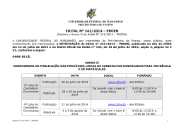 EDITAL N&ordm; 242/2014 &ndash; PROEN