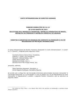 corte interamericana de direitos humanos parecer consultivo oc