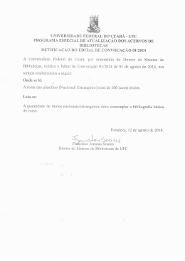 retifica&ccedil;&atilde;o do edital de convoca&ccedil;ao 01/2014