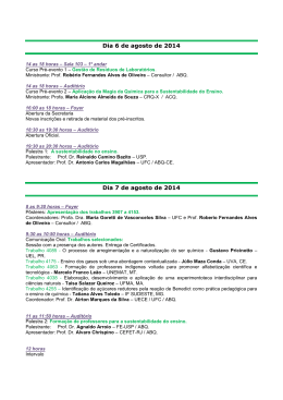 Dia 6 de agosto de 2014 Dia 7 de agosto de 2014