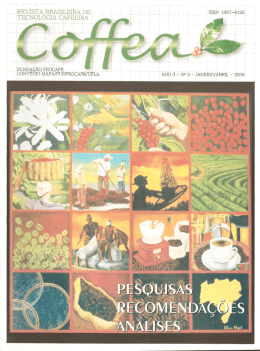 REVISTA BRASILEIRA .DE TECNOLOGIA CAFEEIRA