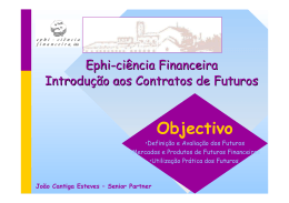 Futuros Financeiros e Contratos Forward