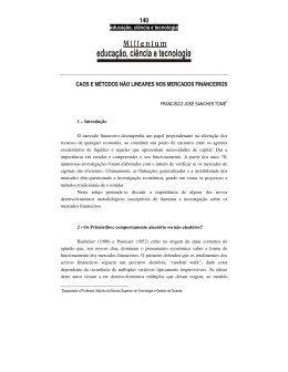 caos e métodos não lineares nos mercados financeiros