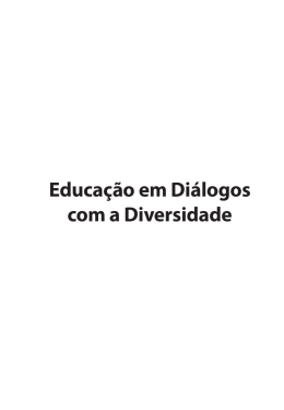Educa&ccedil;&atilde;o em Di&aacute;logos com a Diversidade - Seduc