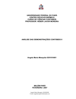 An&aacute;lise das Demonstra&ccedil;&otilde;es Cont&aacute;beis